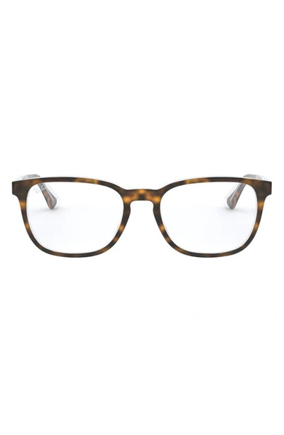 Shop Ray Ban Kids' 48mm Square Optical Glasses In Top Havana