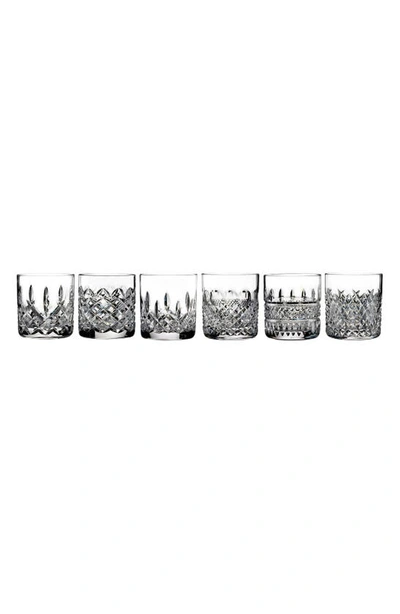 Shop Waterford Lismore Connoisseur Heritage Set Of 6 Straight Sided Lead Crystal Tumblers In Clear