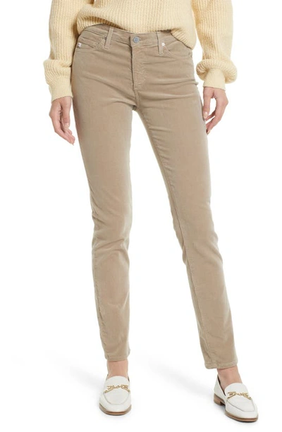 Shop Ag 'prima' Corduroy Skinny Pants In Silk Bamboo