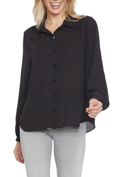 Shop Nydj Modern Blouse In Black