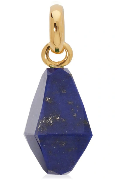 Shop Monica Vinader Geometric Stone Pendant Charm In 18ct Gold On Sterling Silver