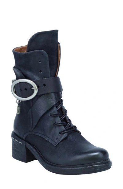 Shop As98 Newhall Buckle Bootie In Black
