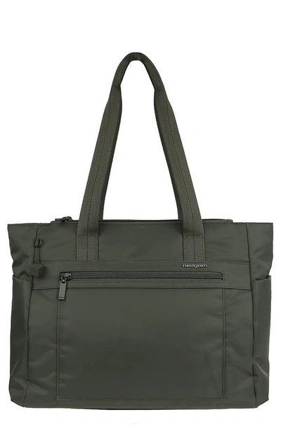 Shop Hedgren Achiever Executive Water Repellent Tote In Olive