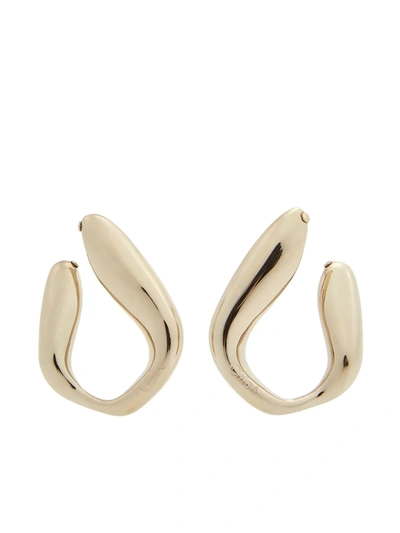 Shop Chloé Kiss Hoop Earrings In Gold