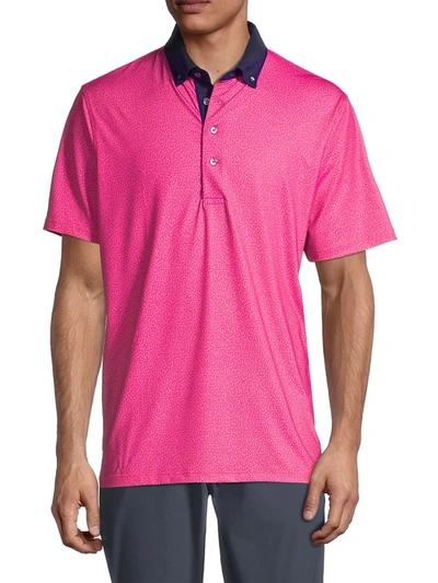 Greyson Pacific Trout Printed Polo Shirt In Rose | ModeSens