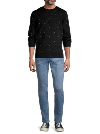 Shop Fendi Girocollo Crewneck Sweater In Black