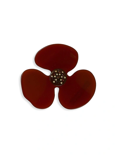 Shop Alexandre De Paris 3-piece Camellia Flower Magnetic Hair Clip Set In Neutral