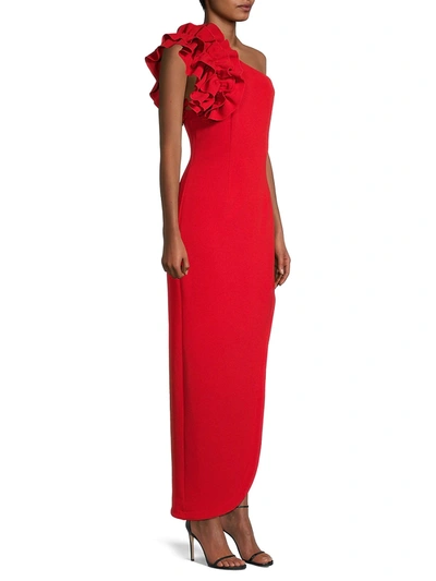 Shop Elliatt Women's Womanism One-shoulder Midi Dress In Scarlet