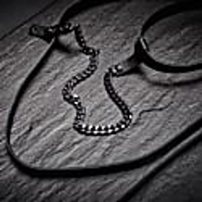 Plik Leather Body Harness-choker-belt Accessory With Chain In Body
