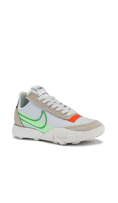 Shop Nike Waffle Racer 2x Sneaker In Desert Sand  Mean Green  & Summit White