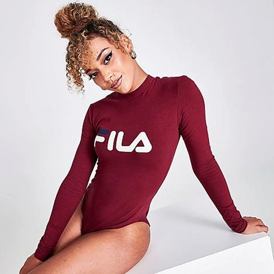 Red fila hot sale bodysuit