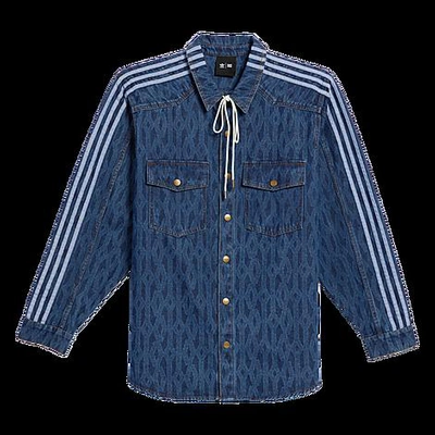 Adidas x Ivy Park Monogram Denim Shirt - Farfetch