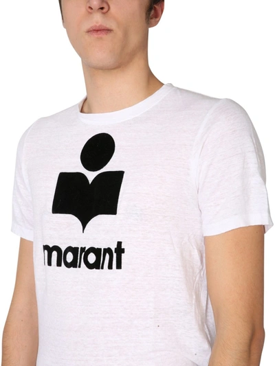 Shop Isabel Marant "karman" T-shirt With Logo In White