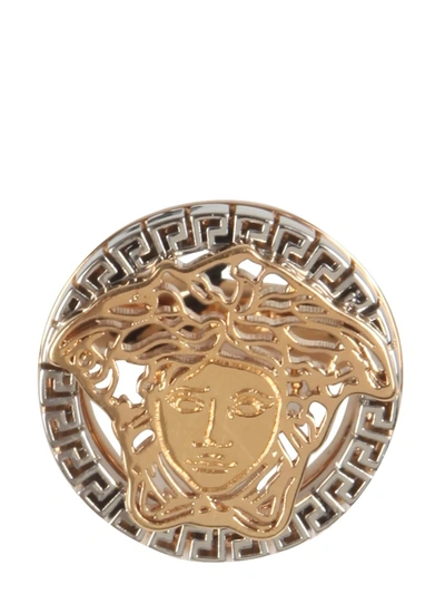 Shop Versace The Medusa Touch Ring In Gold