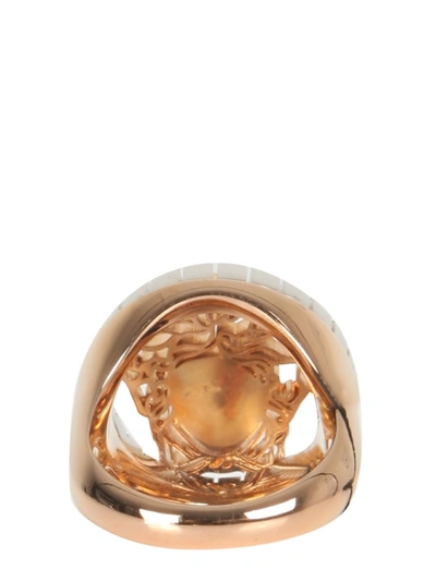 Shop Versace The Medusa Touch Ring In Gold