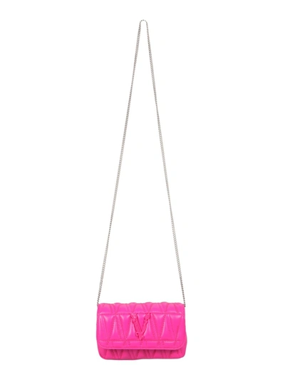 Shop Versace Virtus Bag In Fuchsia