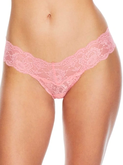 Shop Cosabella Never Say Never Cutie Low Rise Thong In Quartz Pink