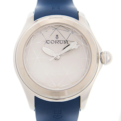 Shop Corum Bubble Automatic Silver Dial Men's Watch 082.310.20/0373 Or01 In Blue / Silver