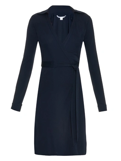 Diane Von Furstenberg 'new Jeanne Two' Jersey Wrap Dress In Navy | ModeSens