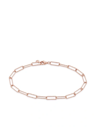 Shop Monica Vinader Alta Textured Chain Bracelet In Rosa