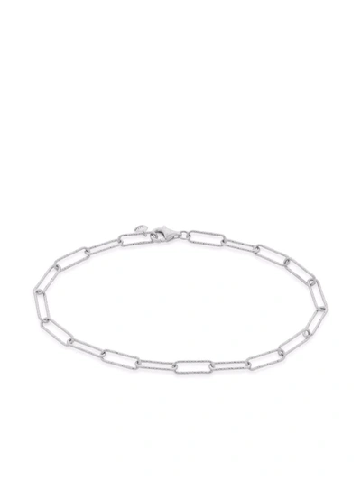 Shop Monica Vinader Alta Textured Chain Bracelet In Silber