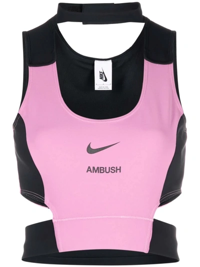 Nike Pink Black Ambush Edition Nrg Crop Tank Top ModeSens