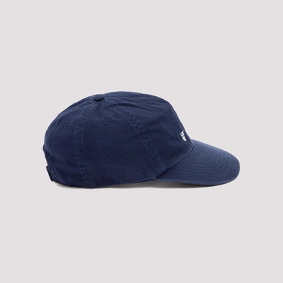 Shop Off-white Logo Baseball Cap Hat In Blue