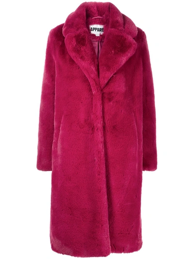 Shop Apparis Stella Coat In Rot
