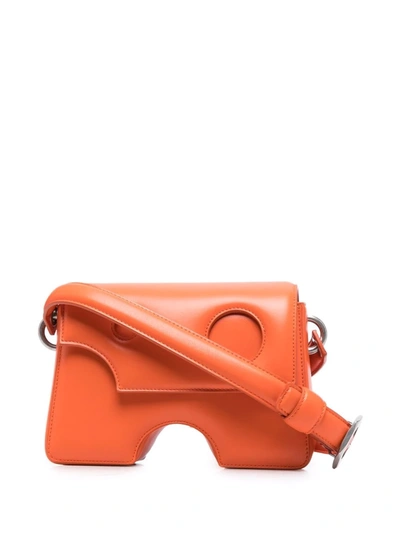 Shop Off-white Burrow-22 Shoulder Bag In Orange