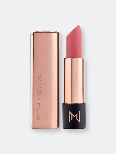 Shop Natasha Moor Silk Suede Lipstick Muse In Pink