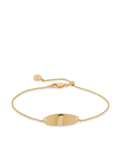 Shop Monica Vinader Tiny Nura Fine Chain Bracelet In Gold