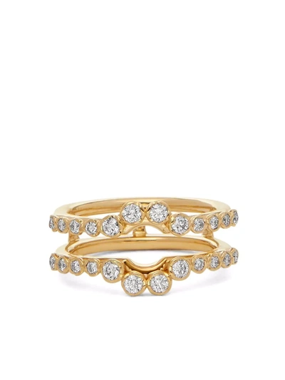 Shop Annoushka 18kt Recycled Yellow Gold Marguerite Full Jacket Diamond Ring