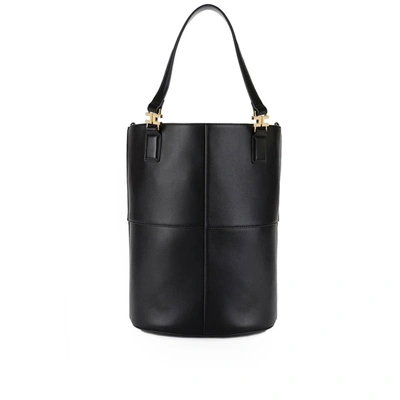 Shop Elisabetta Franchi Black Bucket Bag
