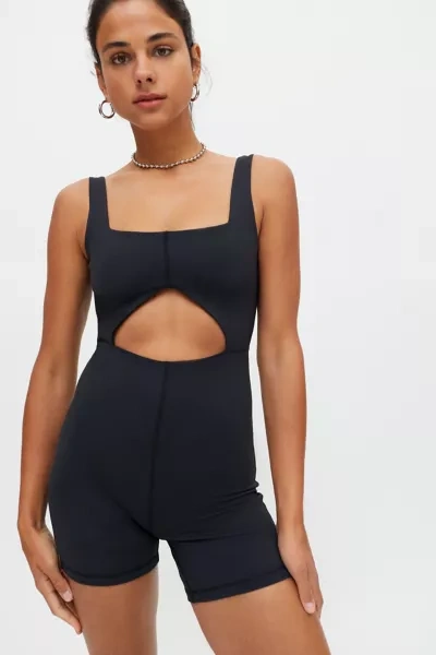 Shop Weworewhat Cutout Active Romper In Black