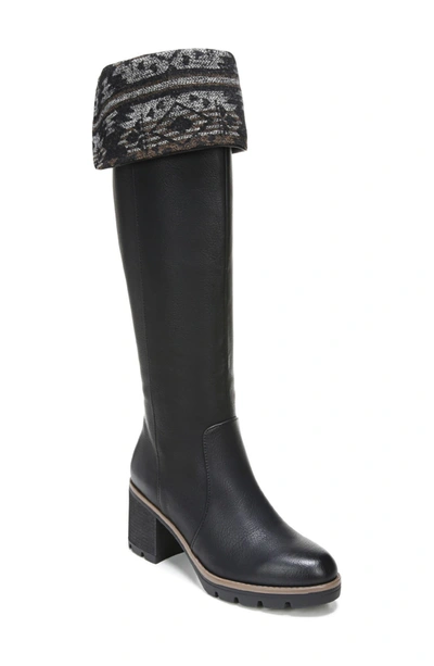 Shop Soul Naturalizer Myfave Tall Knit Shaft Boot In Black