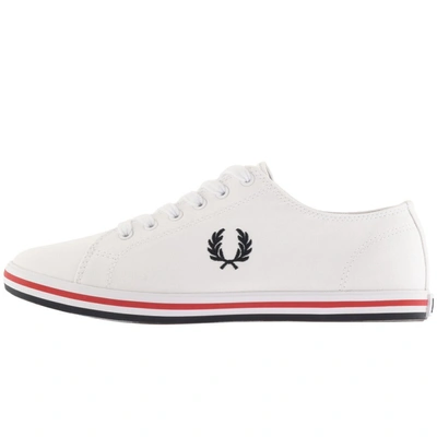 Shop Fred Perry Kingston Twill Trainers White
