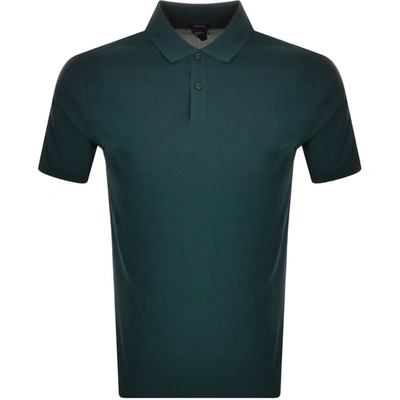 Shop Boss Business Boss Pallas Short Sleeved Polo T Shirt Green