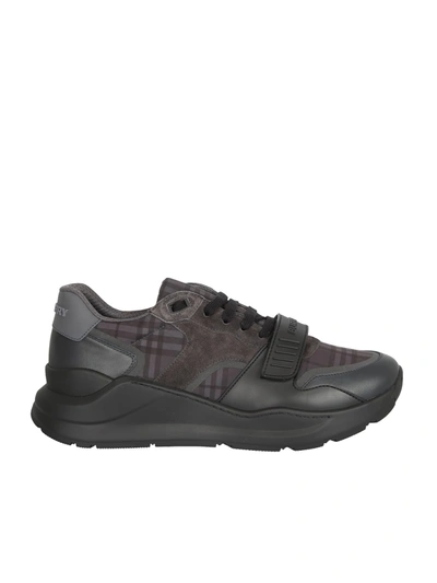 Shop Burberry Ramsey Sneakers In Grey