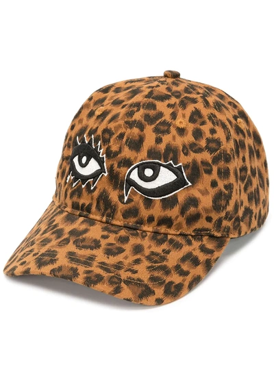 Shop Haculla Leopard-print Baseball Cap In Braun