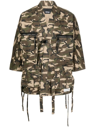 Shop Mostly Heard Rarely Seen Camouflage-print Utility Jacket In Green