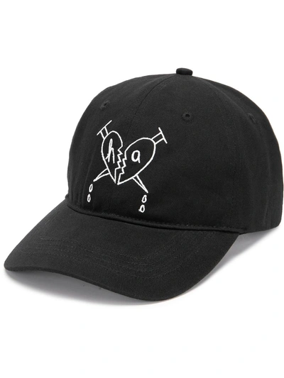 Shop Haculla Broken Heart Baseball Cap In Black