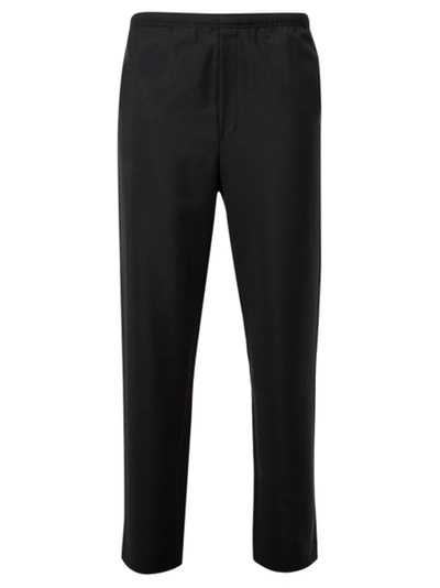 Shop Acne Studios Mohair Wool Jogger Pants In Black