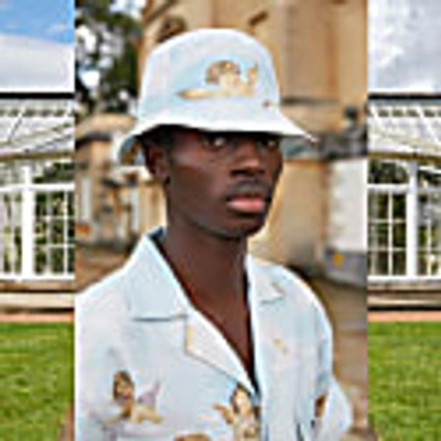 Quillattire Unisex Boujee Blue Sky Print Bucket Hat In Bucket