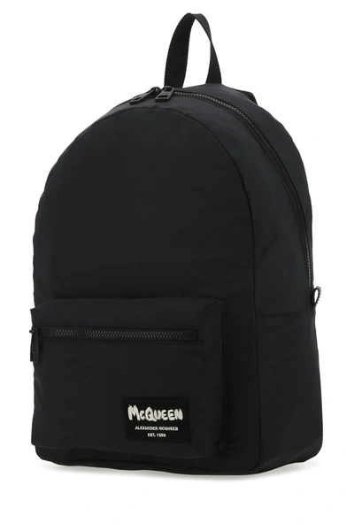 Shop Alexander Mcqueen Black Nylon Metropolitan Backpack  Black  Uomo Tu