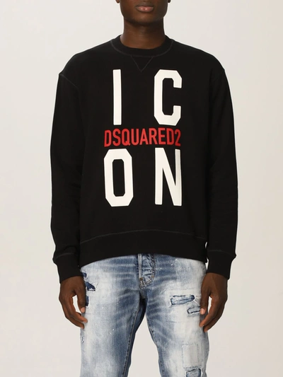 Shop Dsquared2 Sweatshirt With Icon Logo In Black