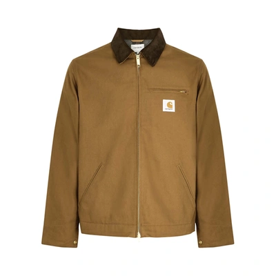 Shop Carhartt Detroit Brown Cotton Jacket