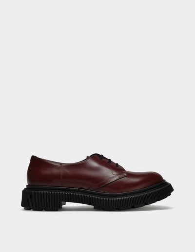 Shop Adieu 159 Loafers In Burgundy