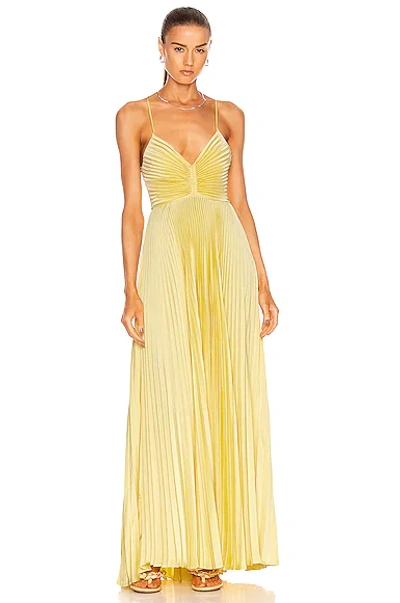 Shop A.l.c Aries Dress In Lemon Meringue