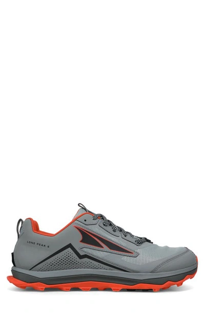 Shop Altra Lone Peak 5 Trail Running Shoe In Light Gray