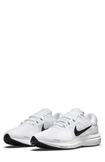 Shop Nike Air Zoom Vomero 16 Road Running Shoe In White/ Black/ Pure Platinum